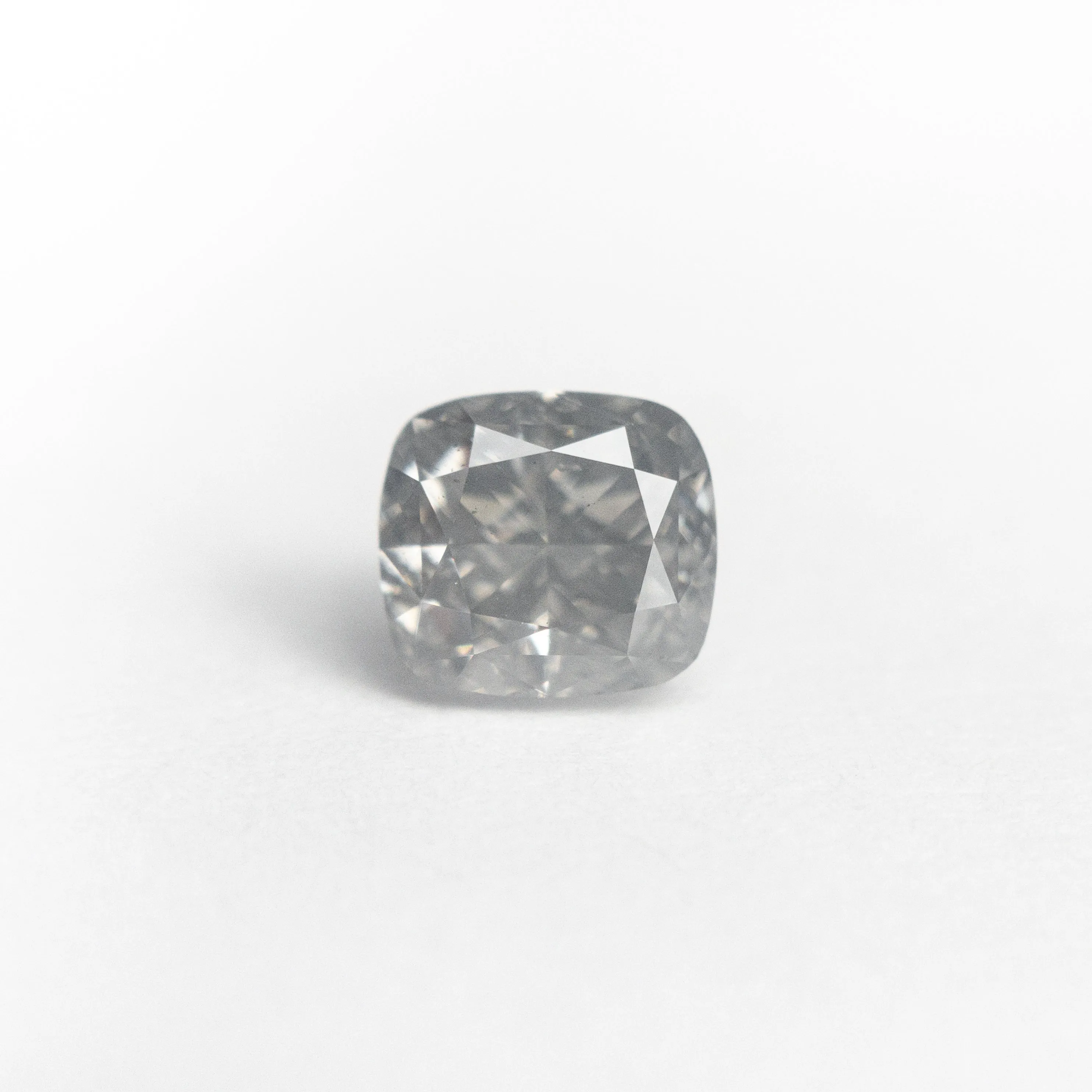 1.00ct 5.74x5.24x3.68mm GIA SI1 Fancy Grey Cushion Brilliant 19412-01