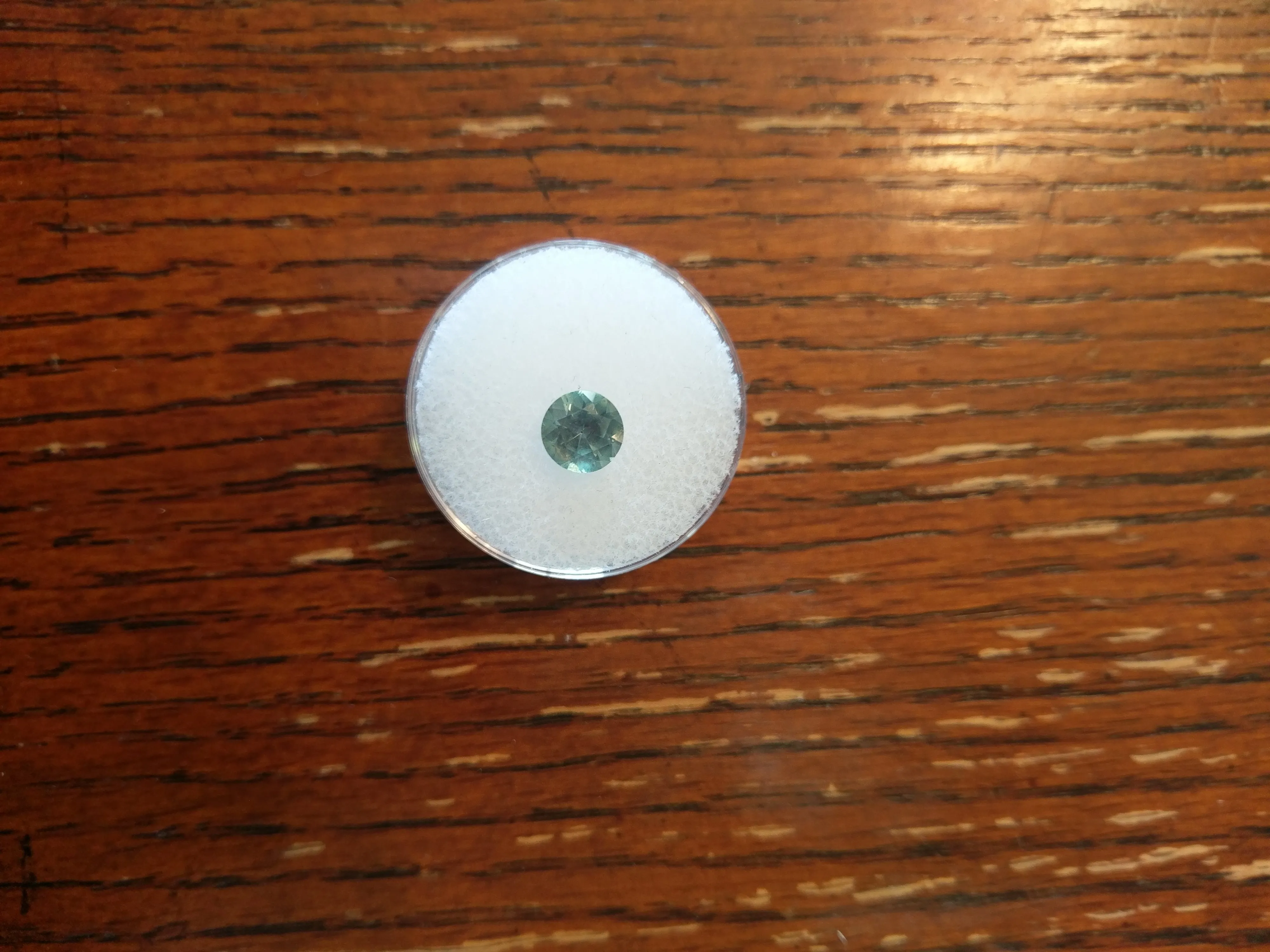 1.47ct ONE OF A KIND GREEN GREY MONTANA SAPPHIRE