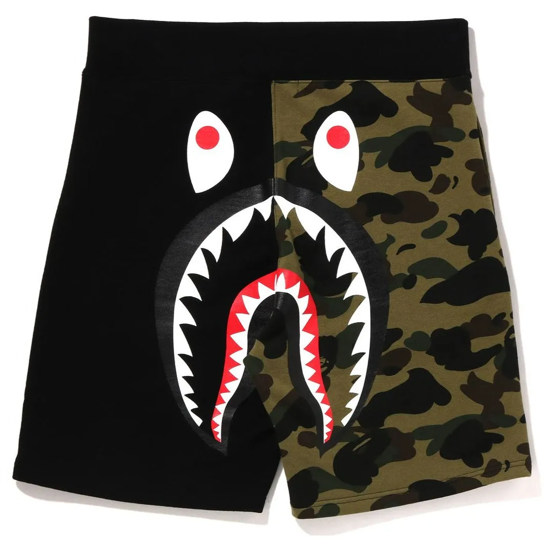 1ST CAMO BACK SHARK SWEAT SHORTS MENS