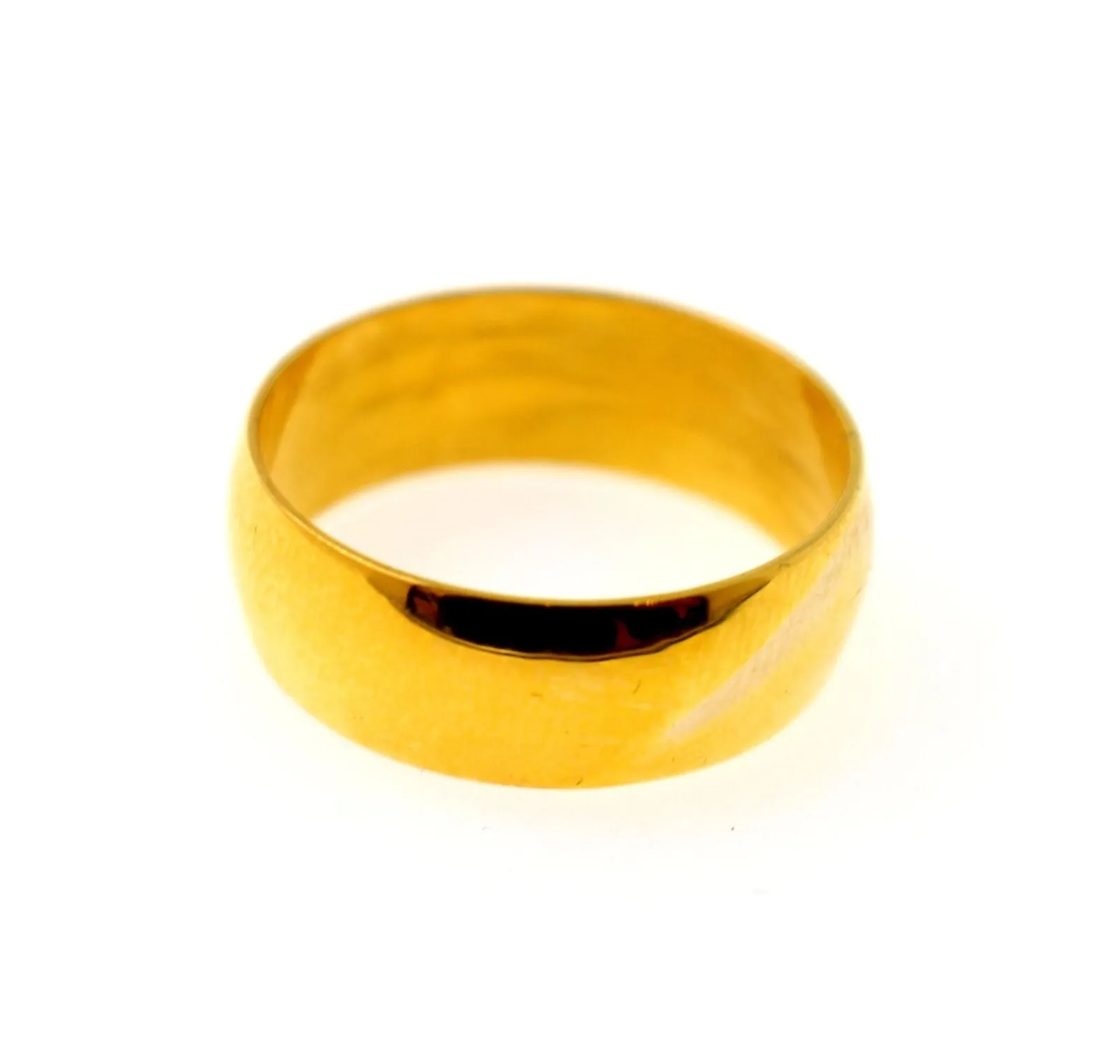 22k Ring Solid Gold Exquisite Plain Unisex Band Ring Size 10.8 R1523 mf