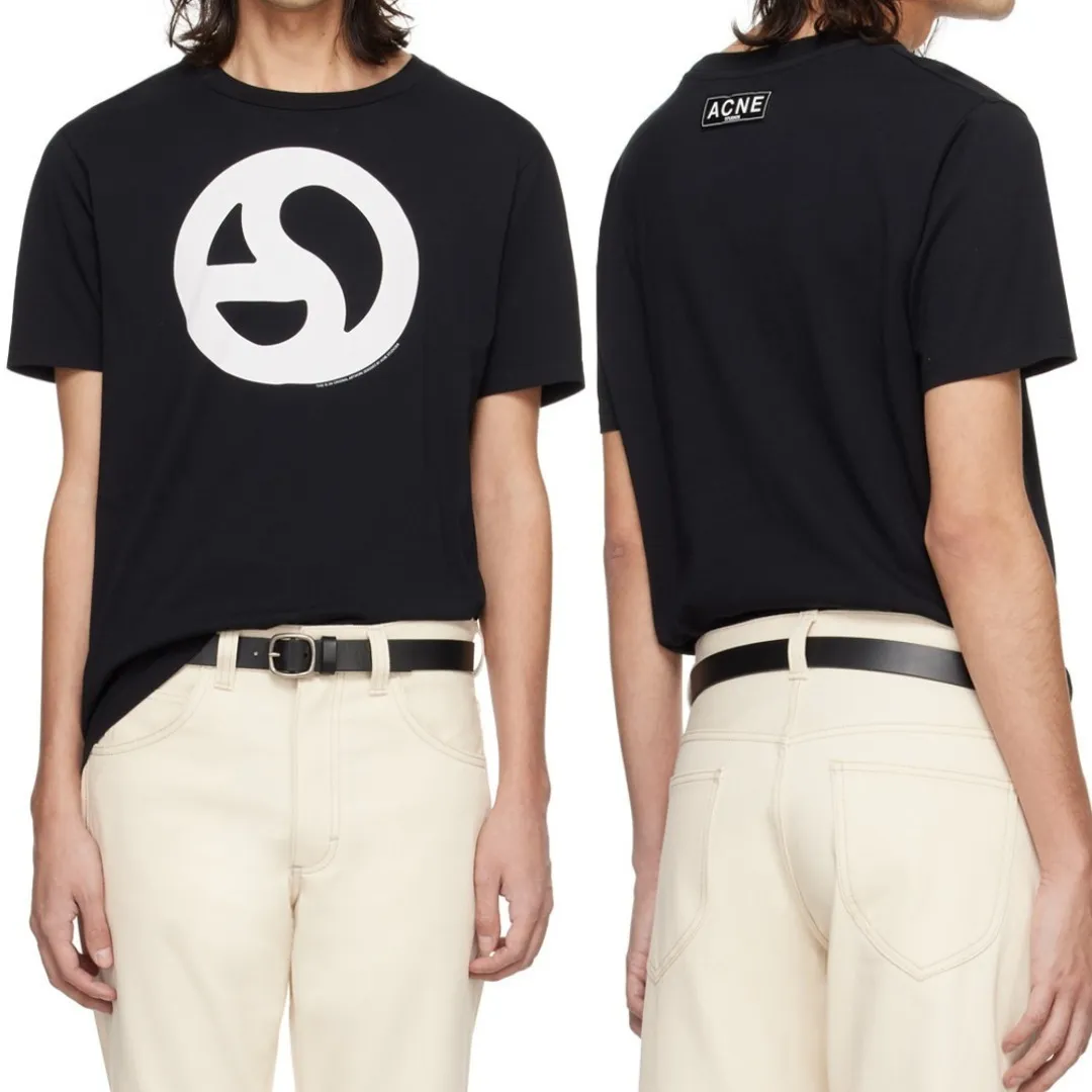 Acne Studios  |Crew Neck Unisex Street Style Plain Cotton Short Sleeves