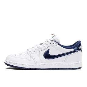 AIR JORDAN 1 LOW 85 - WHITE/NAVY-WHITE