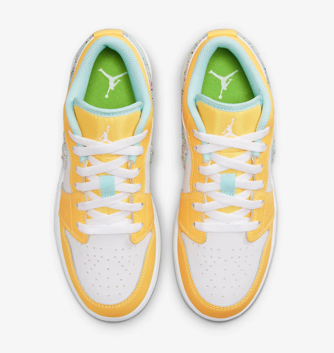 Air Jordan 1 Low SE GS Recycled Grind Citron Pulse Action Green DX4375-800