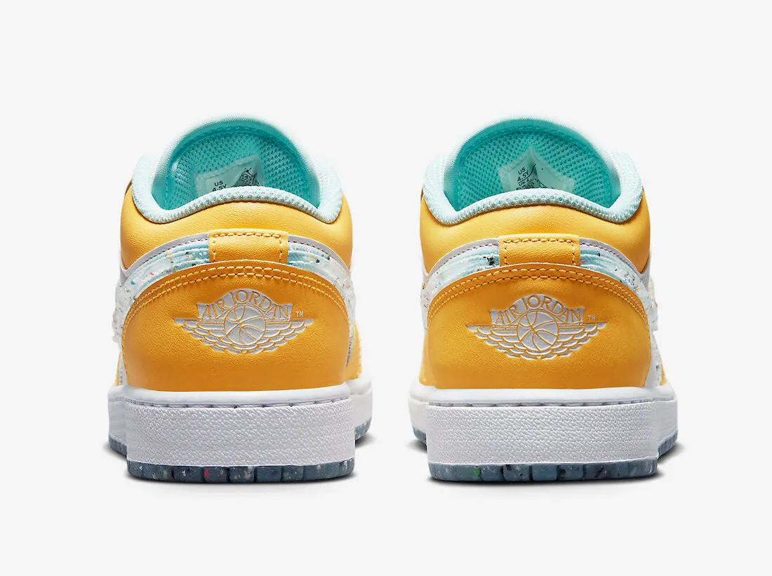 Air Jordan 1 Low SE GS Recycled Grind Citron Pulse Action Green DX4375-800