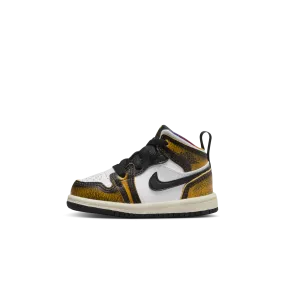 AIR JORDAN 1 MID SE TD - BLACK/TAXI-WHITE-SAIL