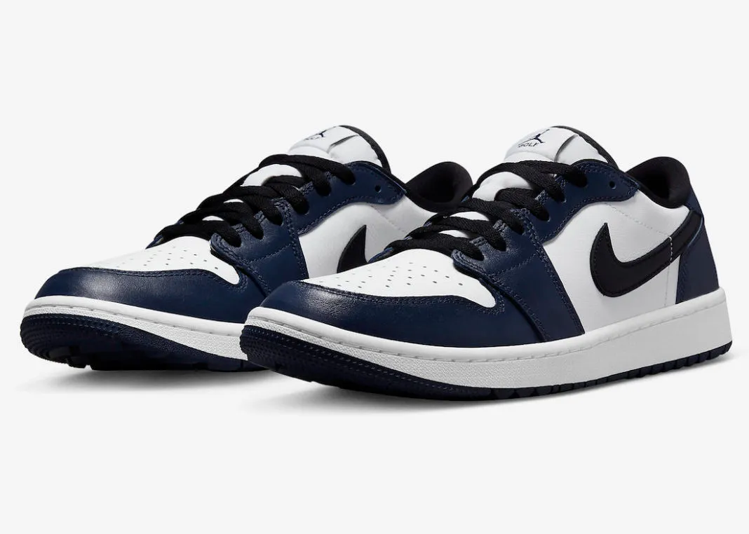 Air Jordan 1 Retro Low Golf Midnight Navy White Black DD9315-104