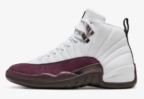 Air Jordan 12 Retro SP A Ma Maniere White Black Burgundy Crush DV6989-100