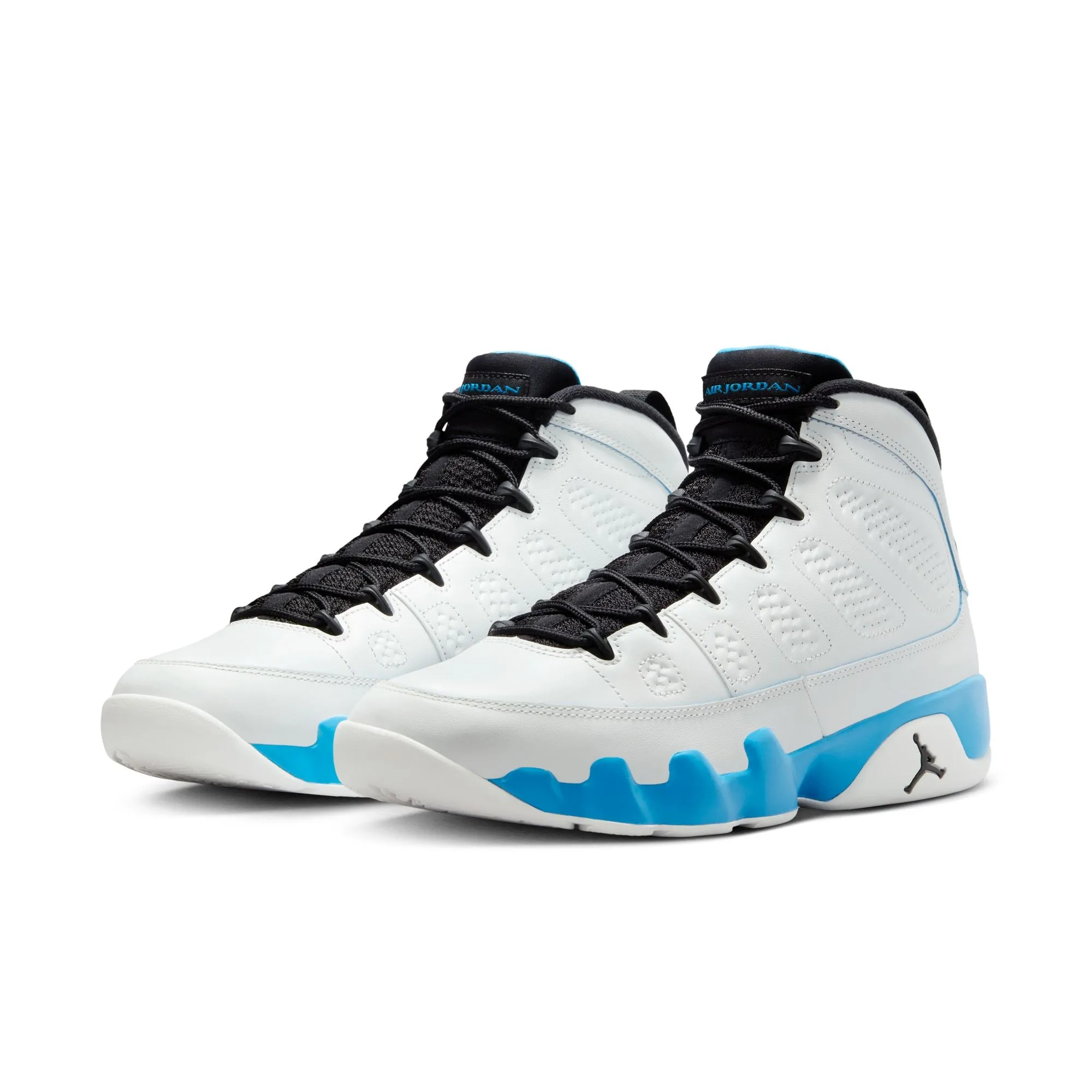 AIR JORDAN 9 RETRO - SUMMIT WHITE/BLACK-DK POWDER BLUE