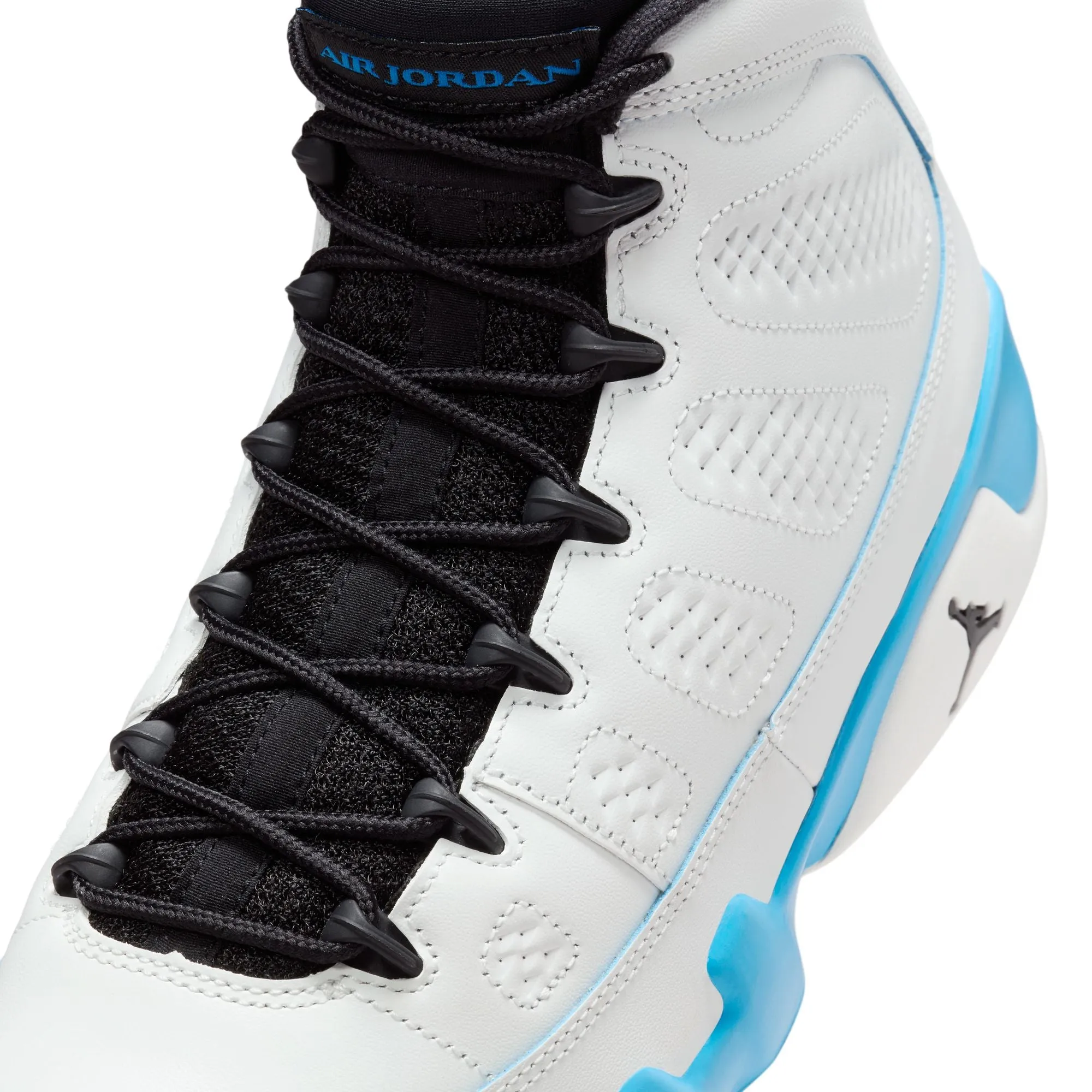 AIR JORDAN 9 RETRO - SUMMIT WHITE/BLACK-DK POWDER BLUE