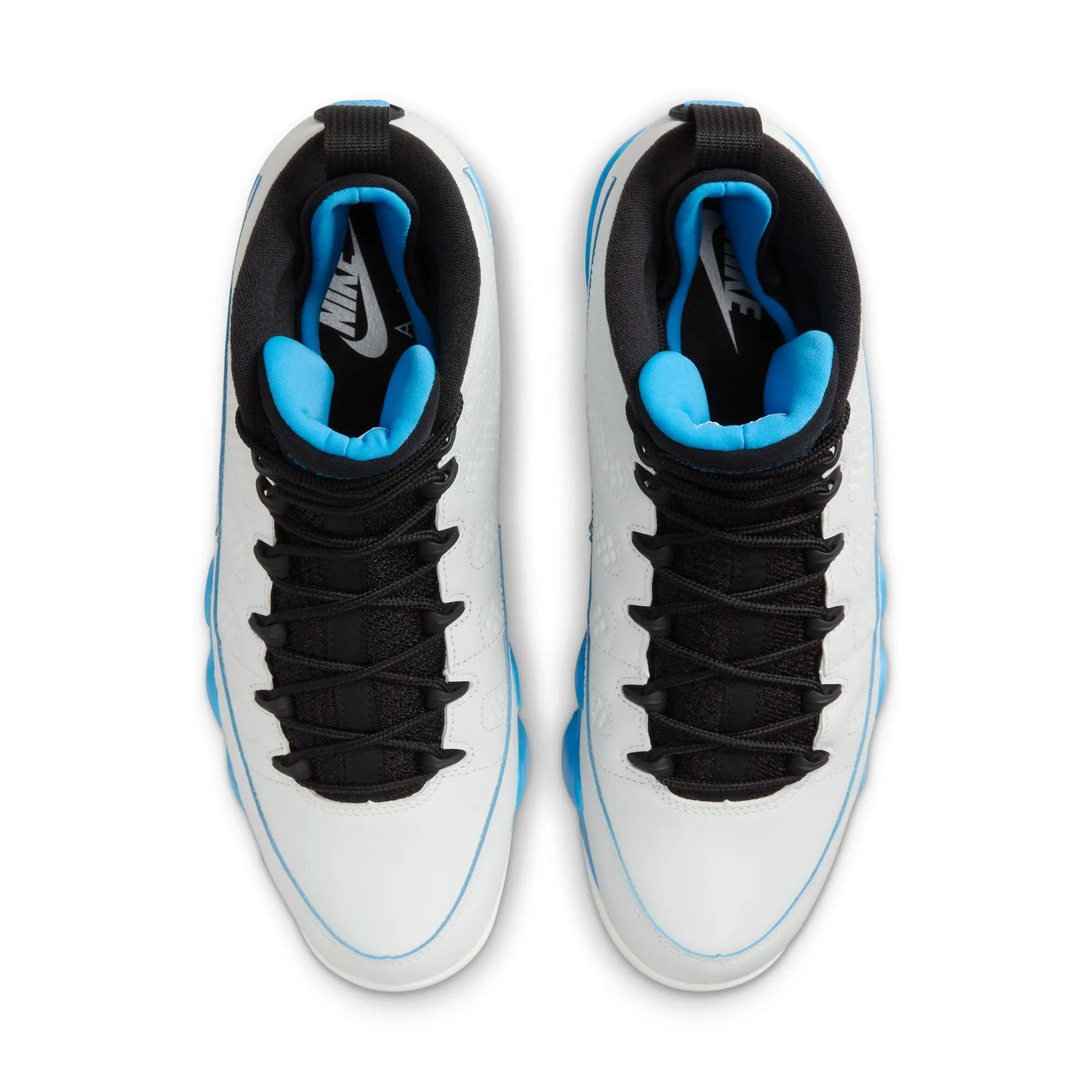 AIR JORDAN 9 RETRO - SUMMIT WHITE/BLACK-DK POWDER BLUE