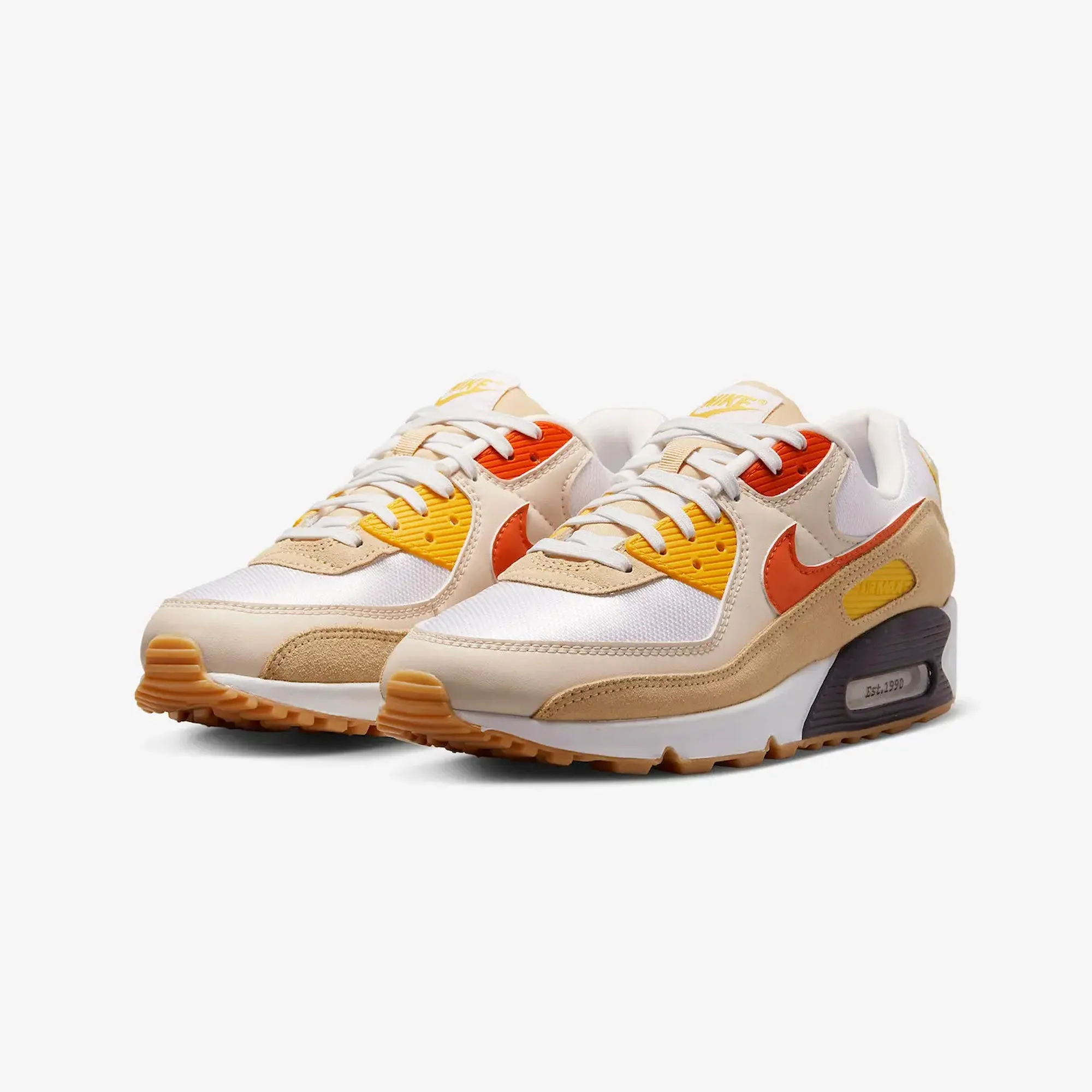 AIR MAX 90 SE 'SUMMIT WHITE/SAFETY ORANGE-SESAME'