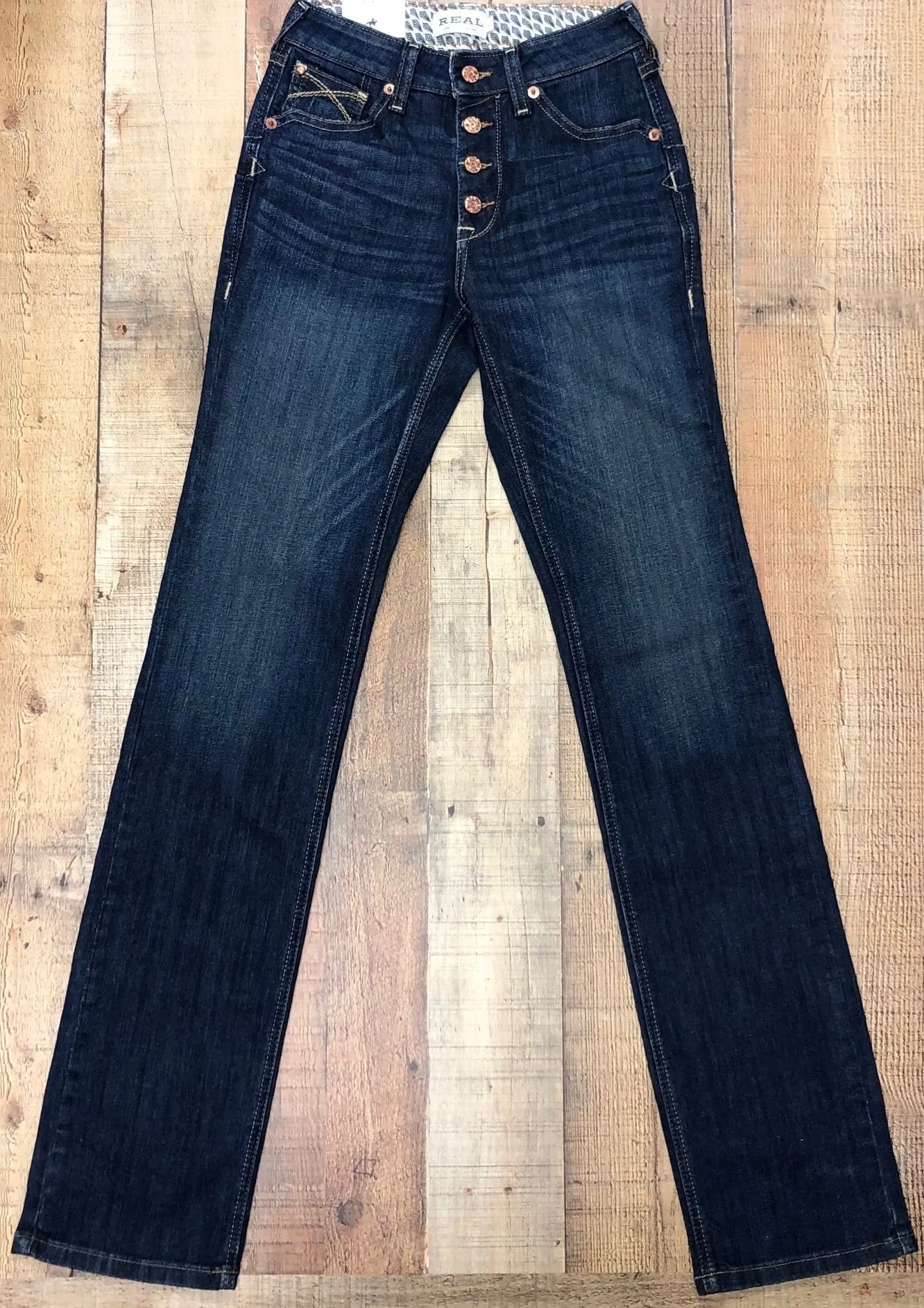 Ariat R.E.A.L. Kristin Straight Jeans - Pacific