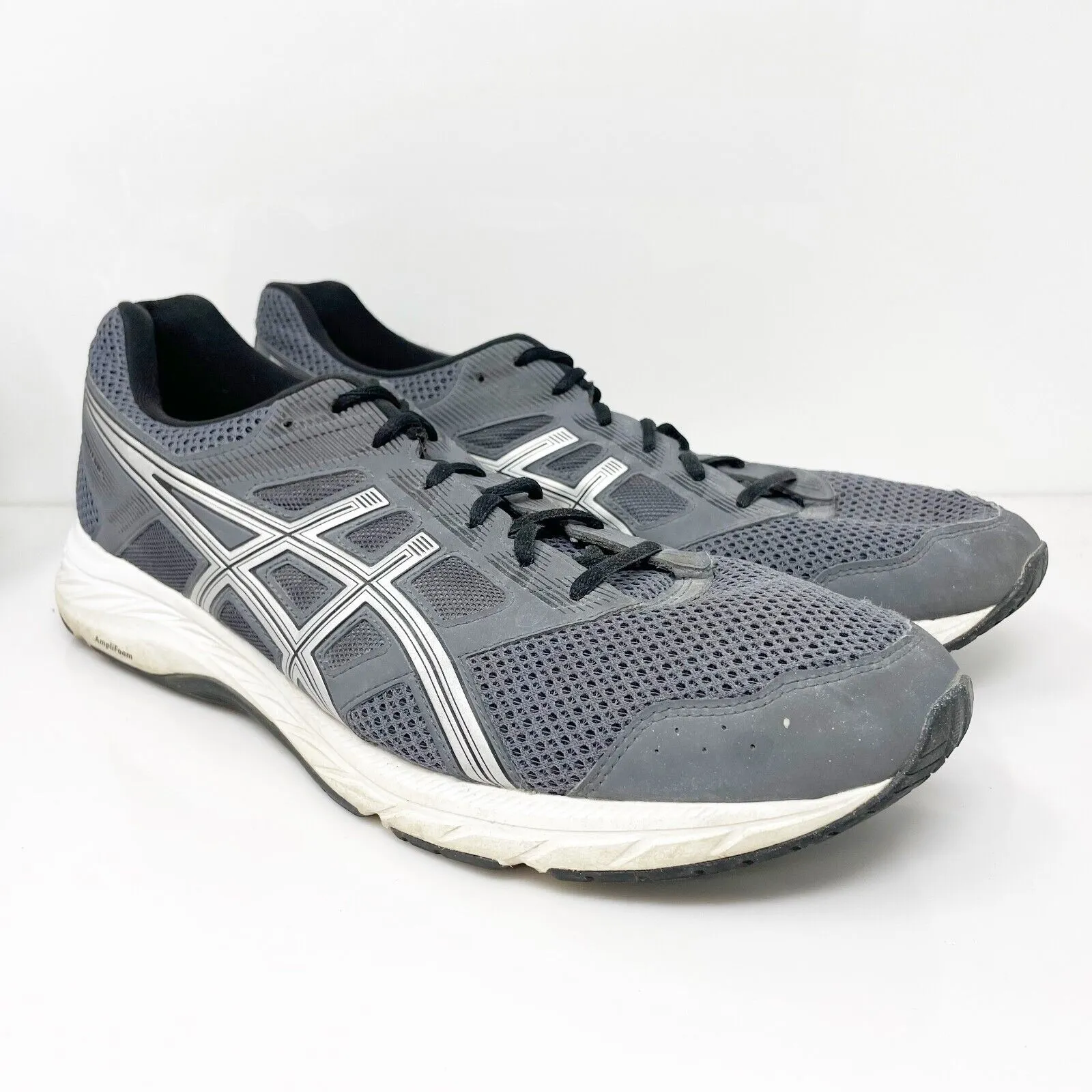 Asics Mens Gel Contend 5 1011A256 Gray Running Shoes Sneakers Size 14