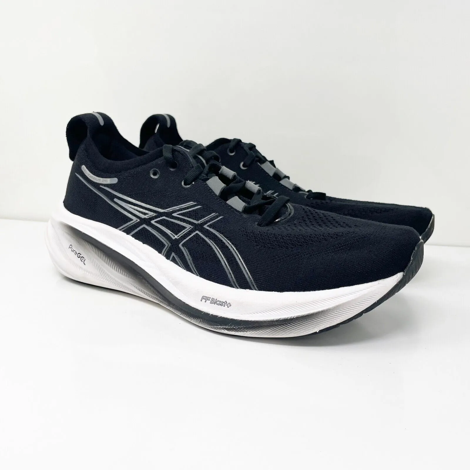 Asics Mens Gel Nimbus 26 1011B794 Black Running Shoes Sneakers Size 9.5