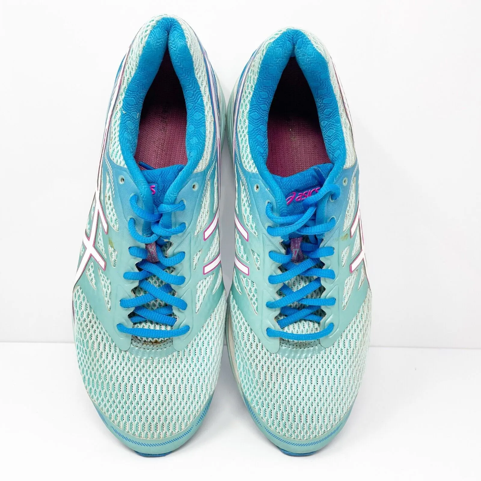 Asics Womens Gel Cumulus 18 T6C8N Blue Running Shoes Sneakers Size 11