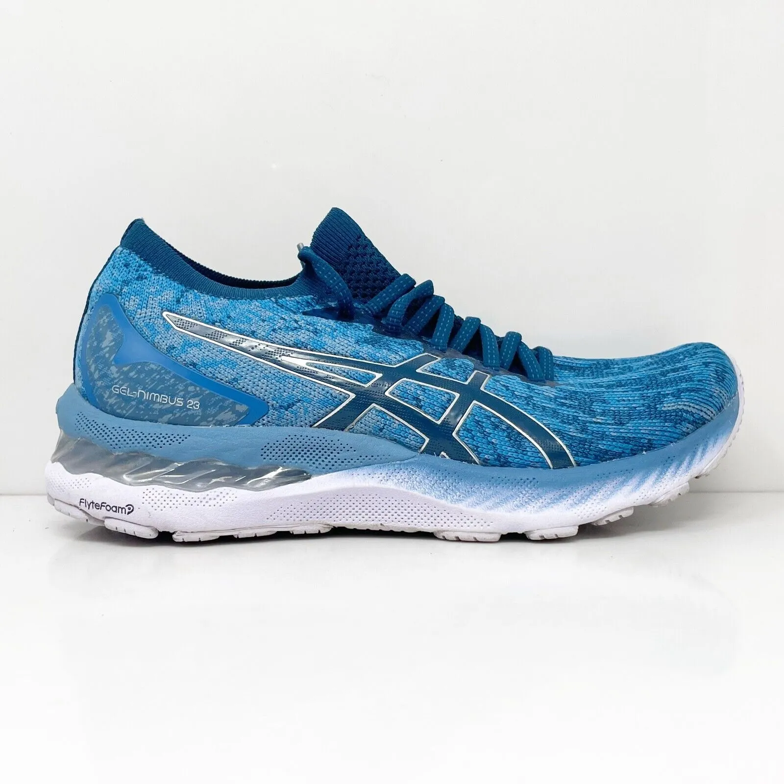 Asics Womens Gel Nimbus 23 1012A880 Blue Running Shoes Sneakers Size 8.5