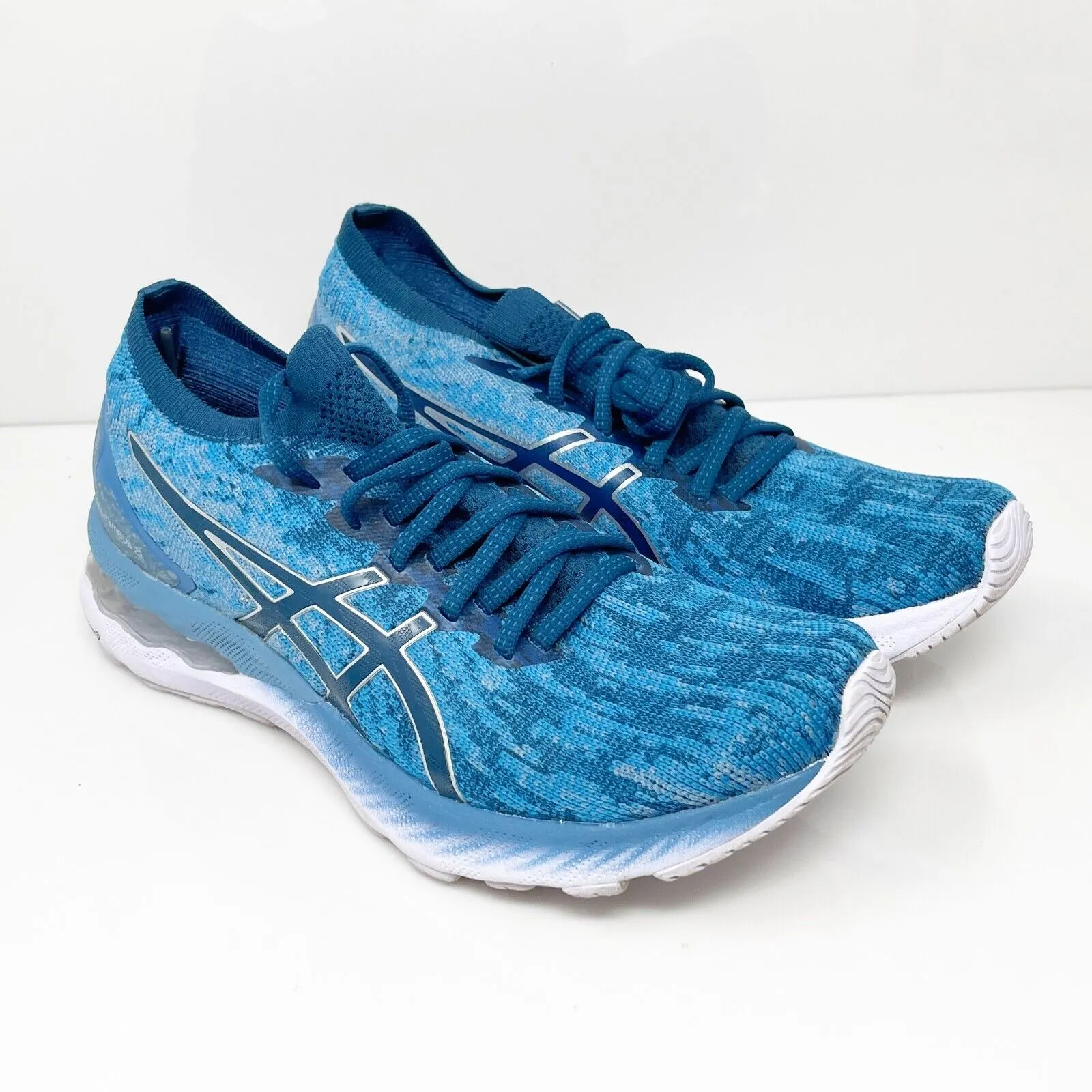 Asics Womens Gel Nimbus 23 1012A880 Blue Running Shoes Sneakers Size 8.5