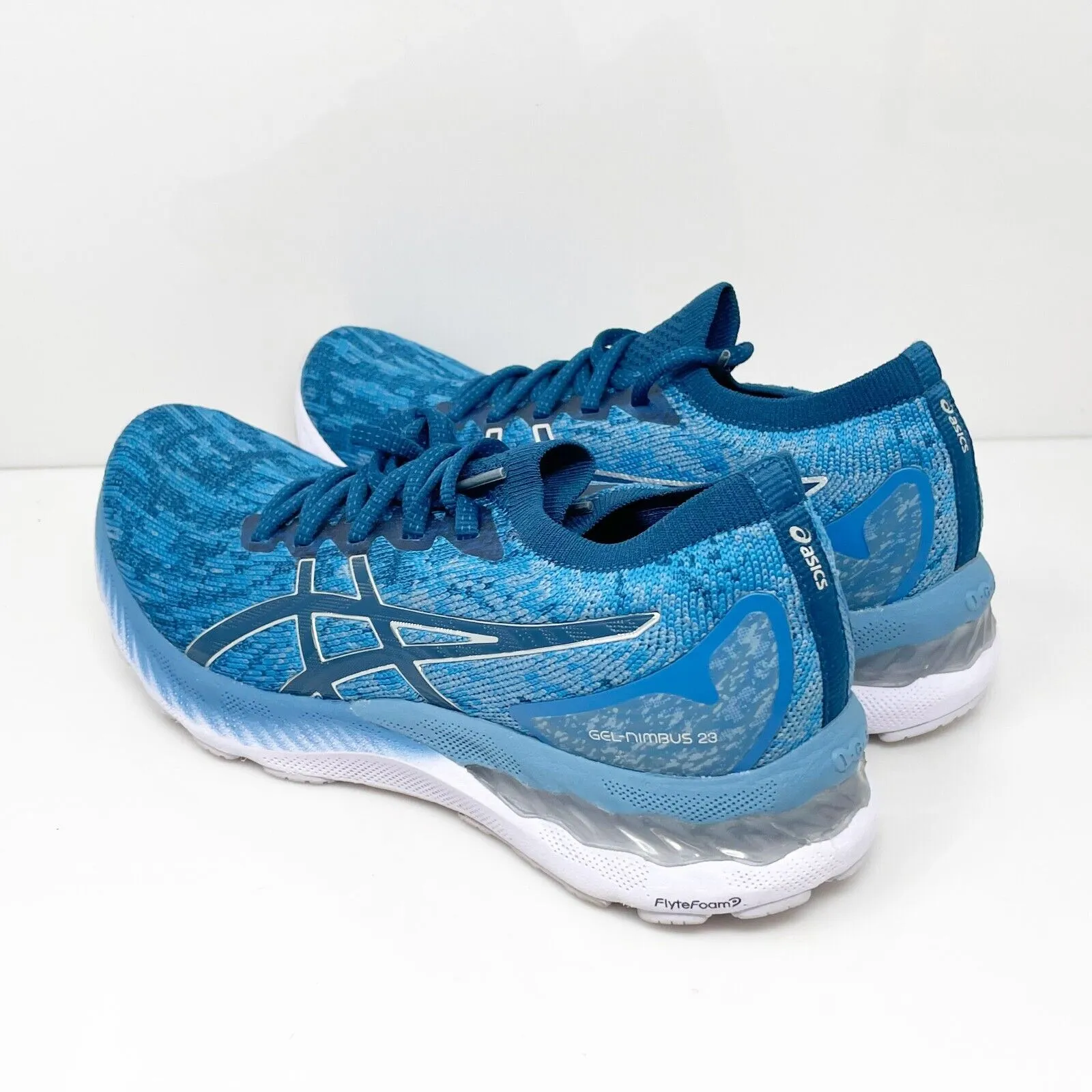 Asics Womens Gel Nimbus 23 1012A880 Blue Running Shoes Sneakers Size 8.5