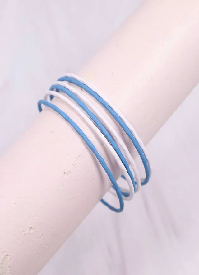 Autry Bangle Set CAROLINA BLUE