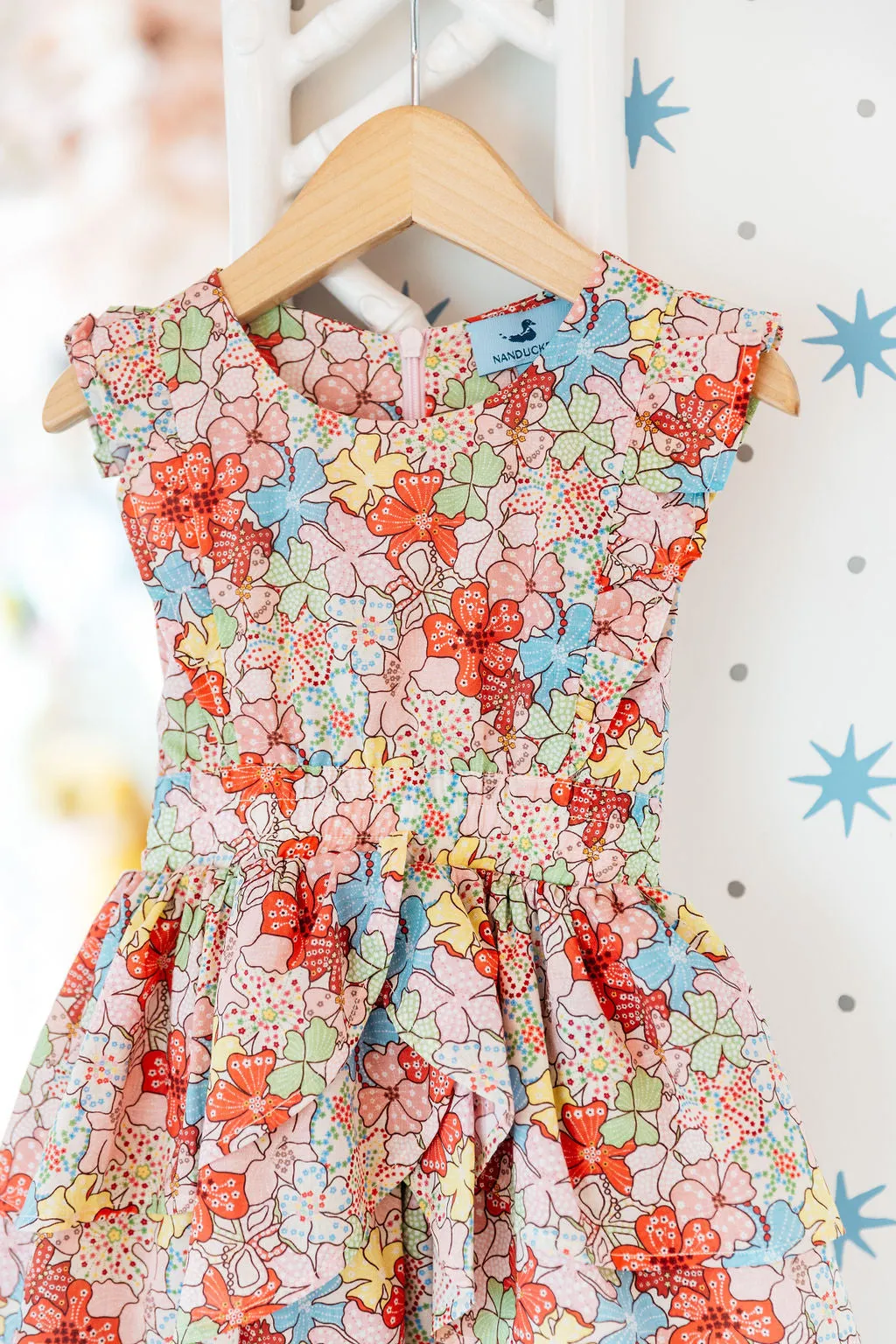 Ava Smocked Dress - Poppy Floral