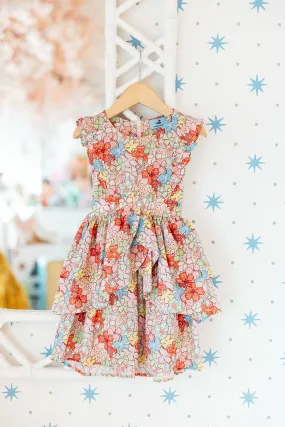 Ava Smocked Dress - Poppy Floral