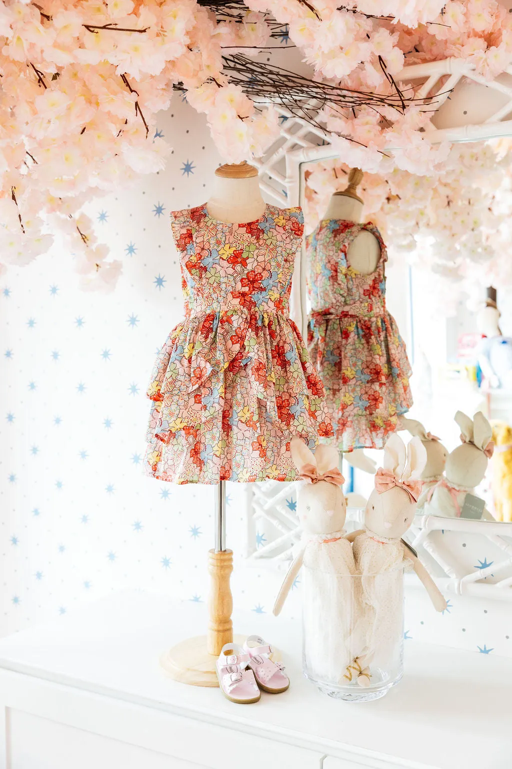 Ava Smocked Dress - Poppy Floral