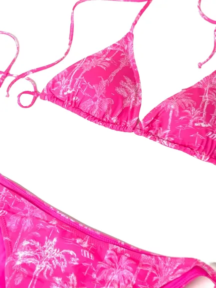 BIKINI A TRIANGOLO FANTASIA FUCSIA