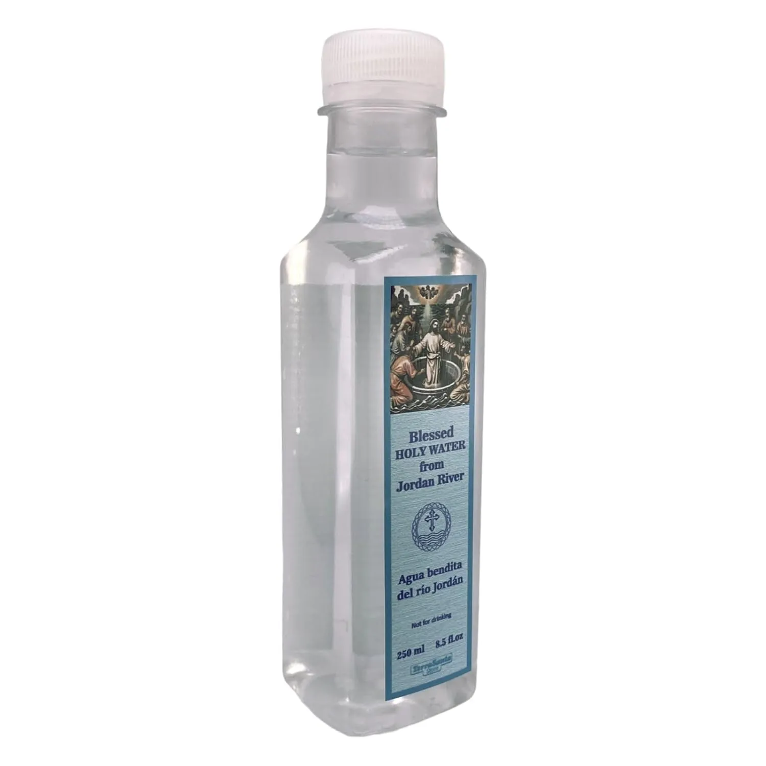 Blessed Holy Water from Jordan River Baptism Site Bottle For Home 8.5fl.oz/250ml