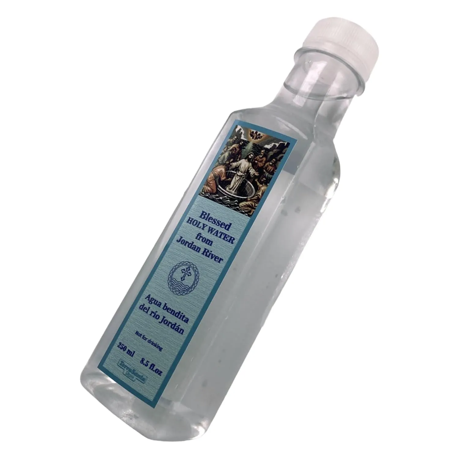 Blessed Holy Water from Jordan River Baptism Site Bottle For Home 8.5fl.oz/250ml