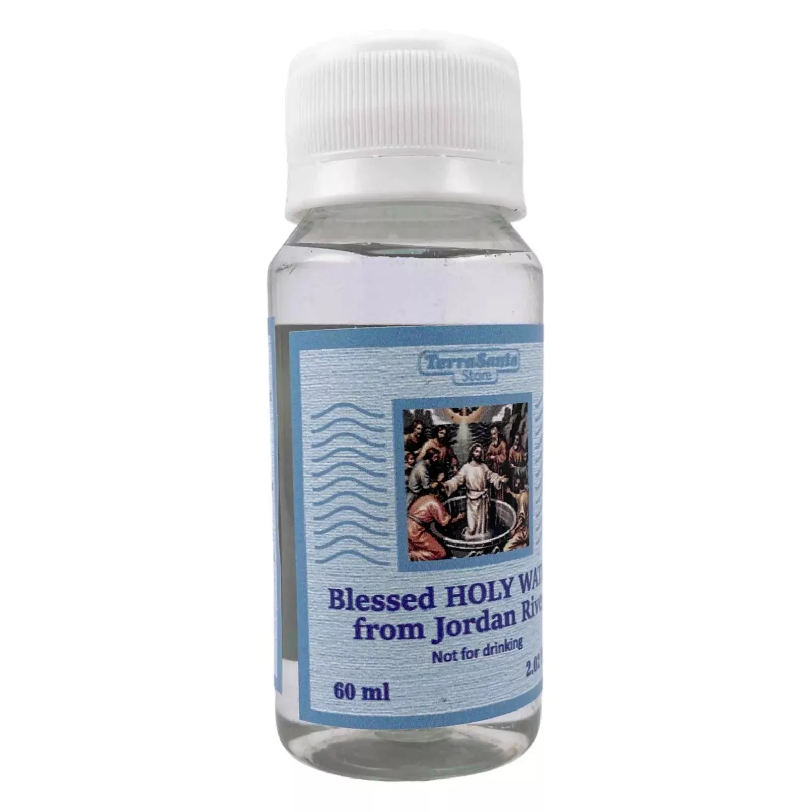 Blessed Holy Water from the Jordan River Baptism Site 2.0fl.oz/80ml