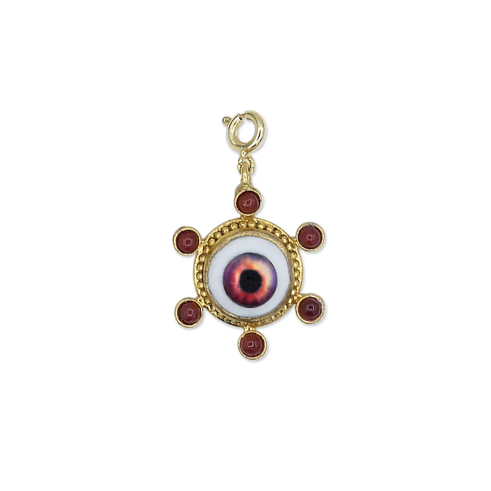 Brown-Plum Eye Charm