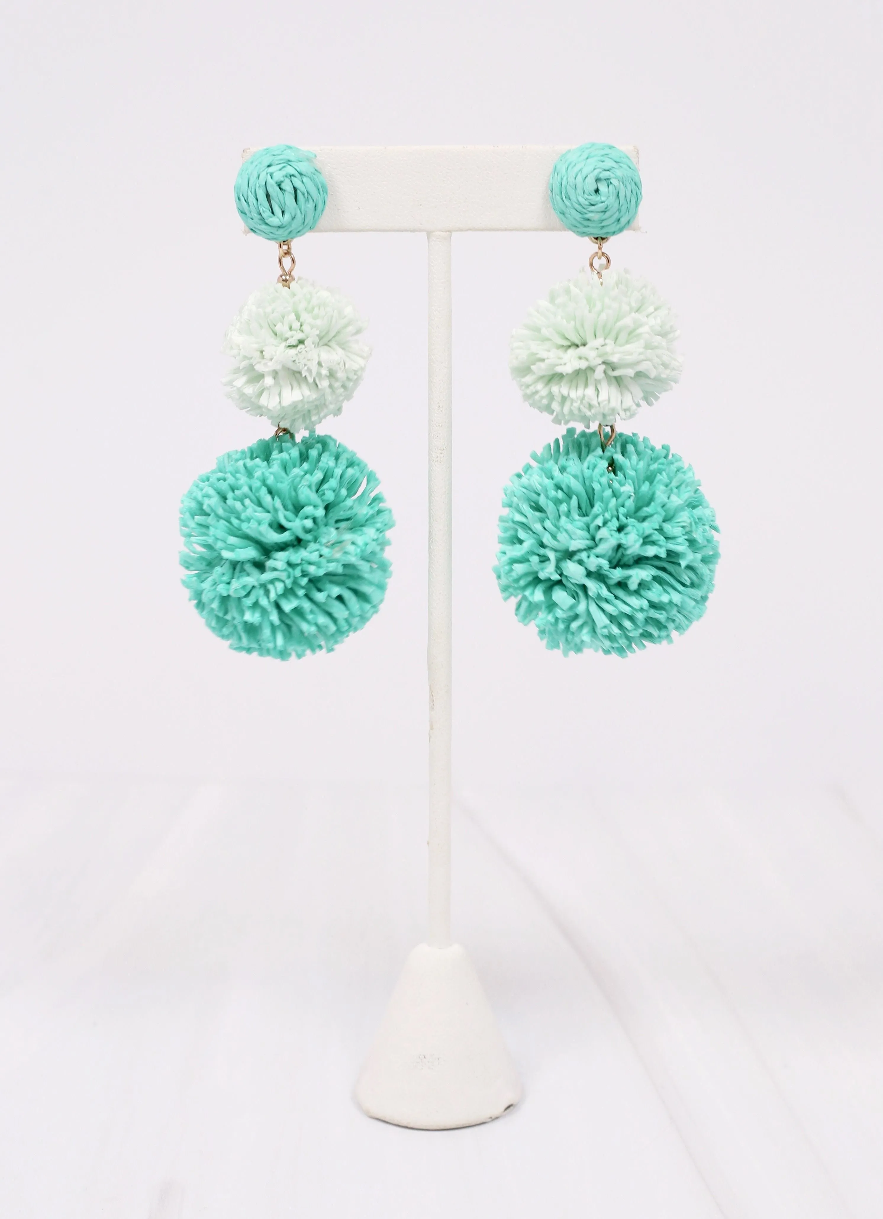 Calhoun Pom Pom Earring TURQUOISE