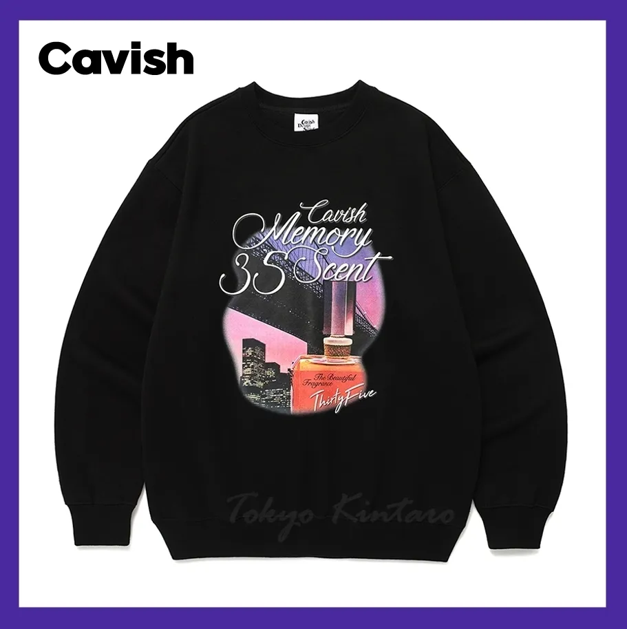 CAVISH  |Unisex Street Style Logo Sweatshirts