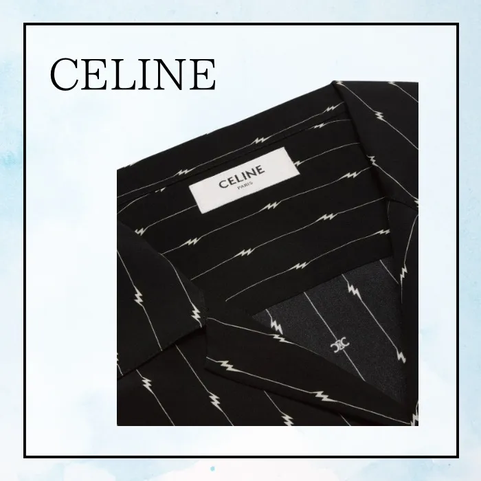 CELINE  |Unisex Plain Short Sleeves Luxury Outlet Shirts