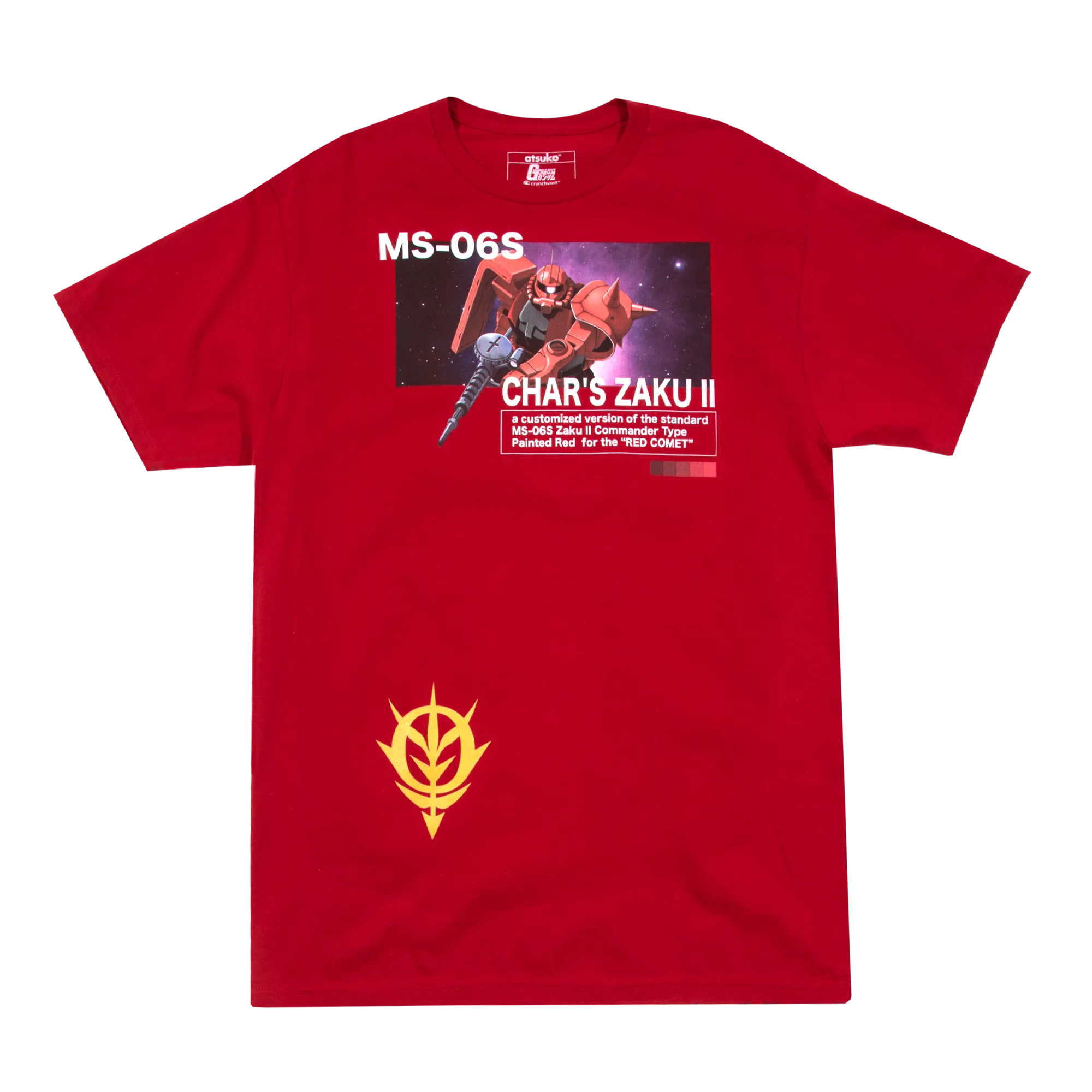 Char's Zaku Zeon Fighter Red Tee