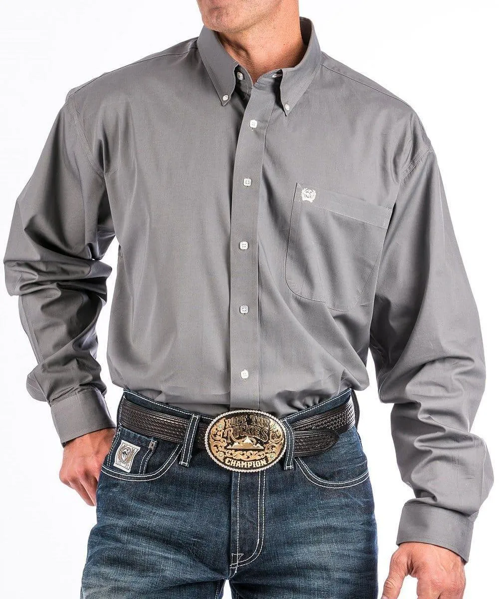 Cinch Men's Solid Grey Classic Fit