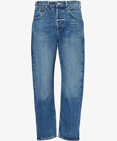 Citizens of Humanity Womens Claremont (Md Indigo) Dahlia high-rise tapered-leg denim jeans