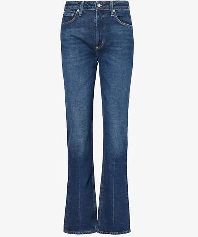 Citizens of Humanity Womens Sutherland (Dk Indigo) Zurie straight-leg high-rise stretch-denim jeans