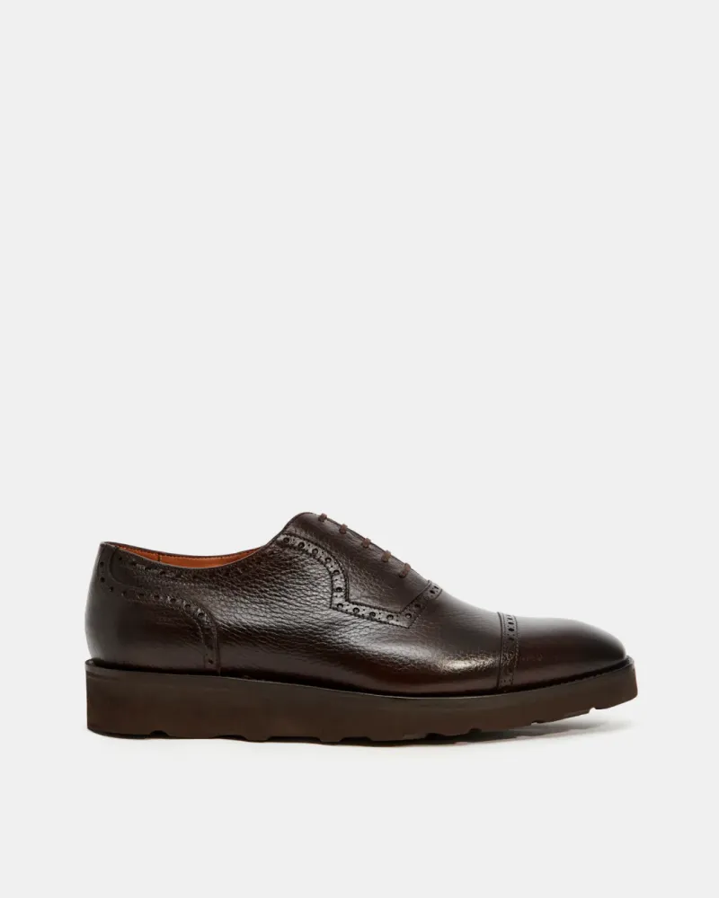 Dark Brown Brogue Lightweight Dress Shoe