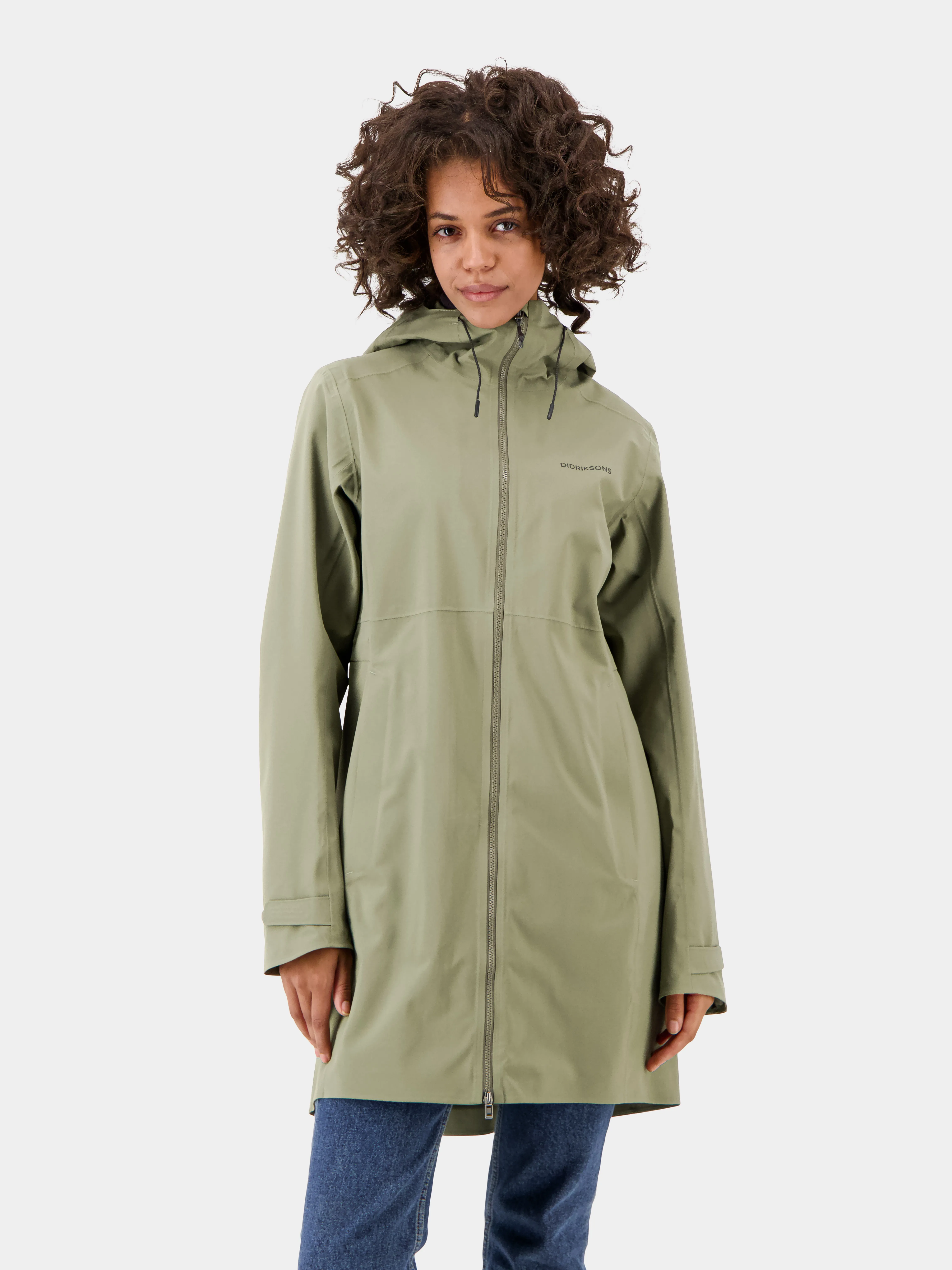 Didriksons Women's Bea Parka 5 Dusty Olive | Buy Didriksons Women's Bea Parka 5 Dusty Olive here | Outnorth