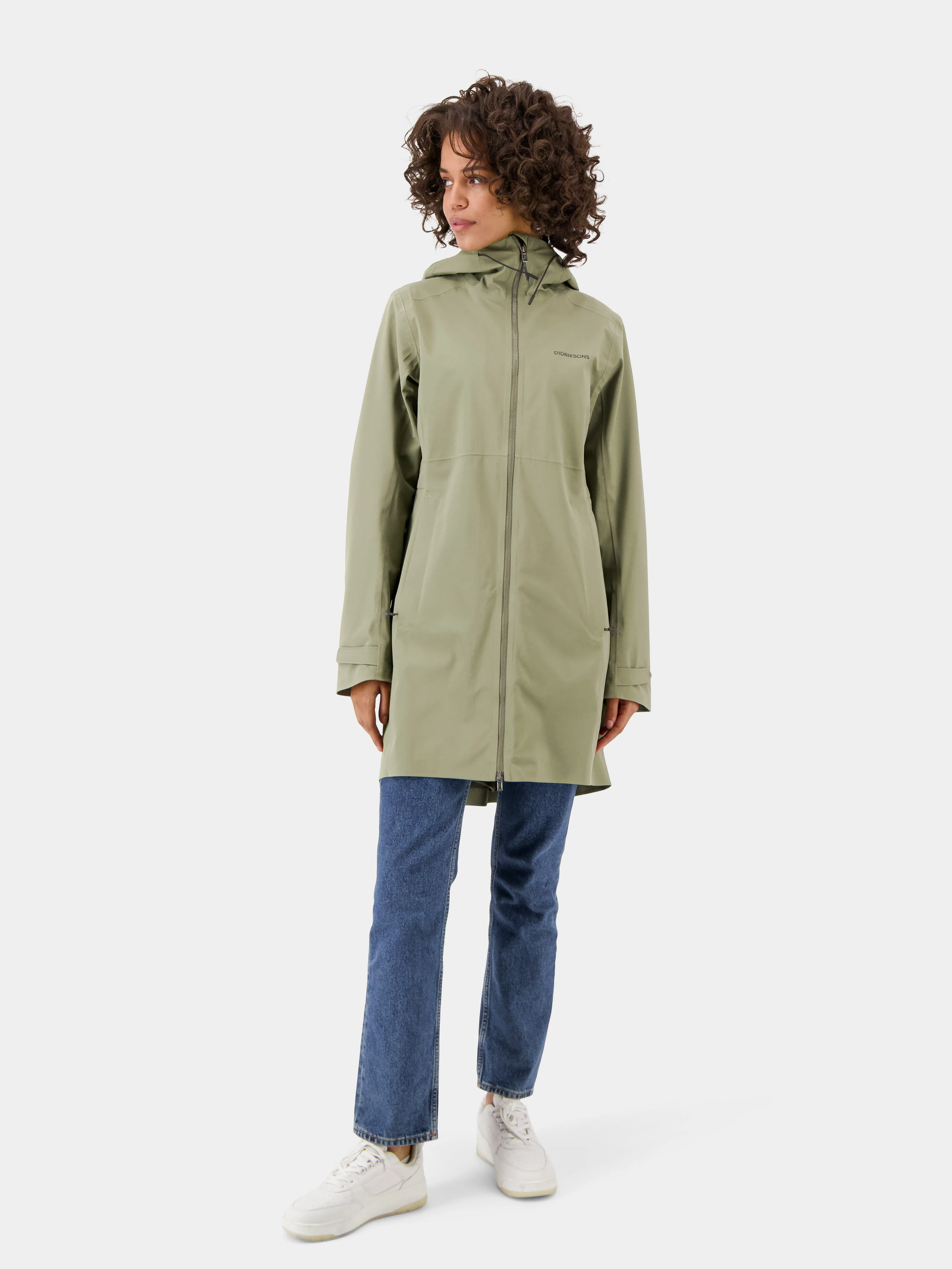 Didriksons Women's Bea Parka 5 Dusty Olive | Buy Didriksons Women's Bea Parka 5 Dusty Olive here | Outnorth