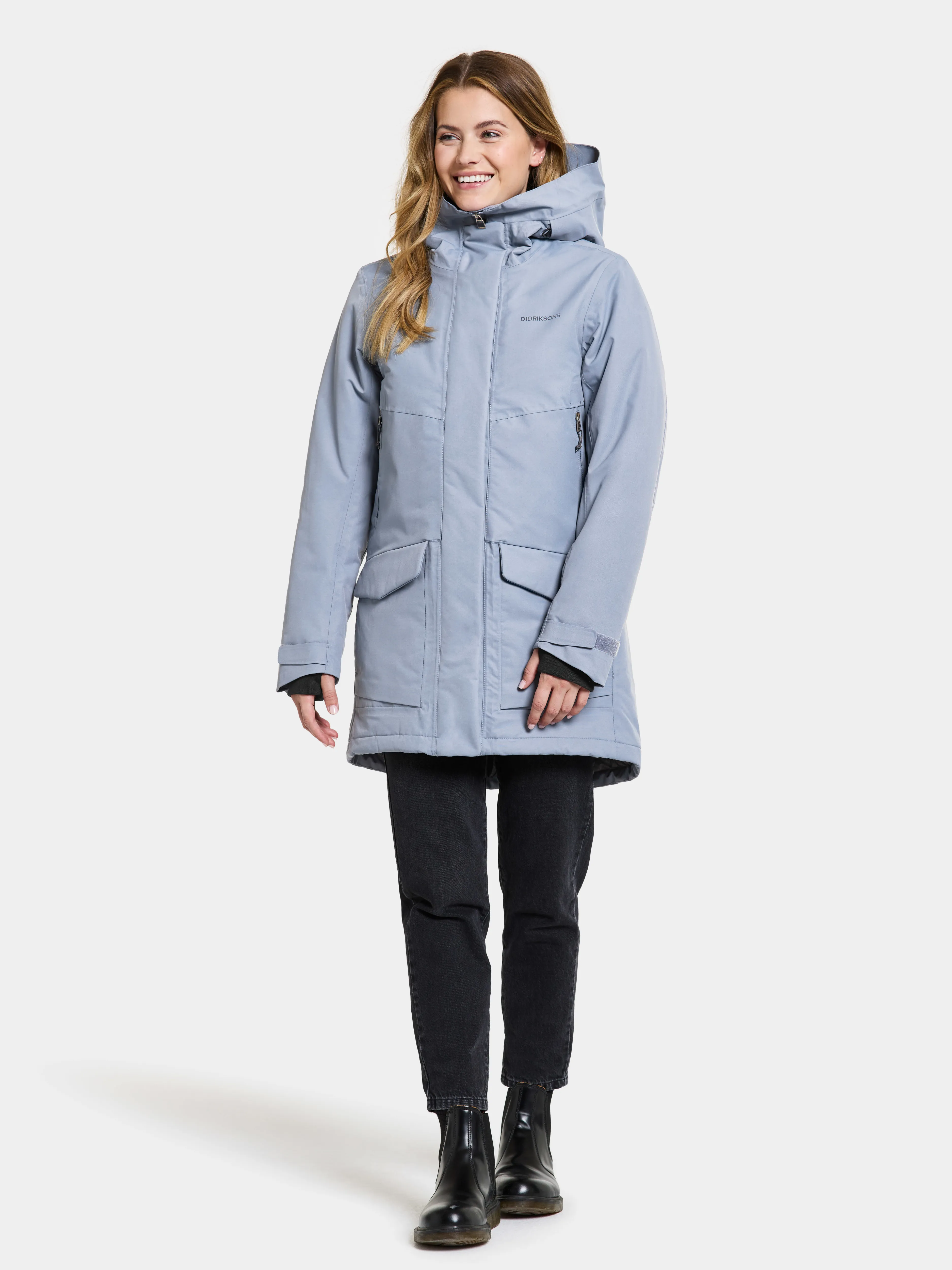 Didriksons Women's Frida Parka 7 Glacial Blue | Buy Didriksons Women's Frida Parka 7 Glacial Blue here | Outnorth