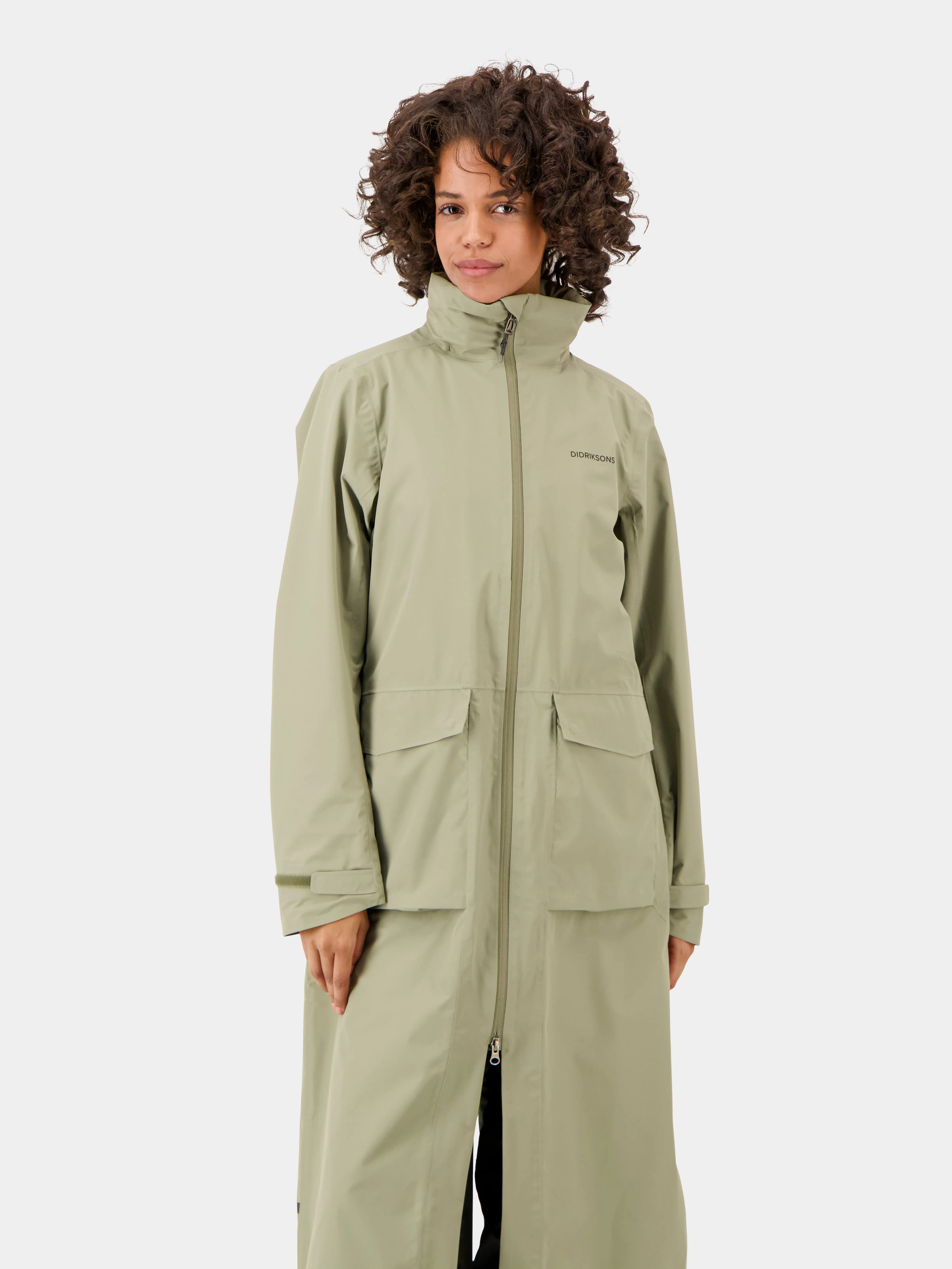 Didriksons Women's Nadja Parka Long 3 Mistel Green | Buy Didriksons Women's Nadja Parka Long 3 Mistel Green here | Out