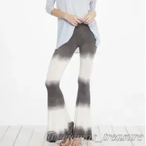 Dip Dye Flare Ombré Pant in Gray