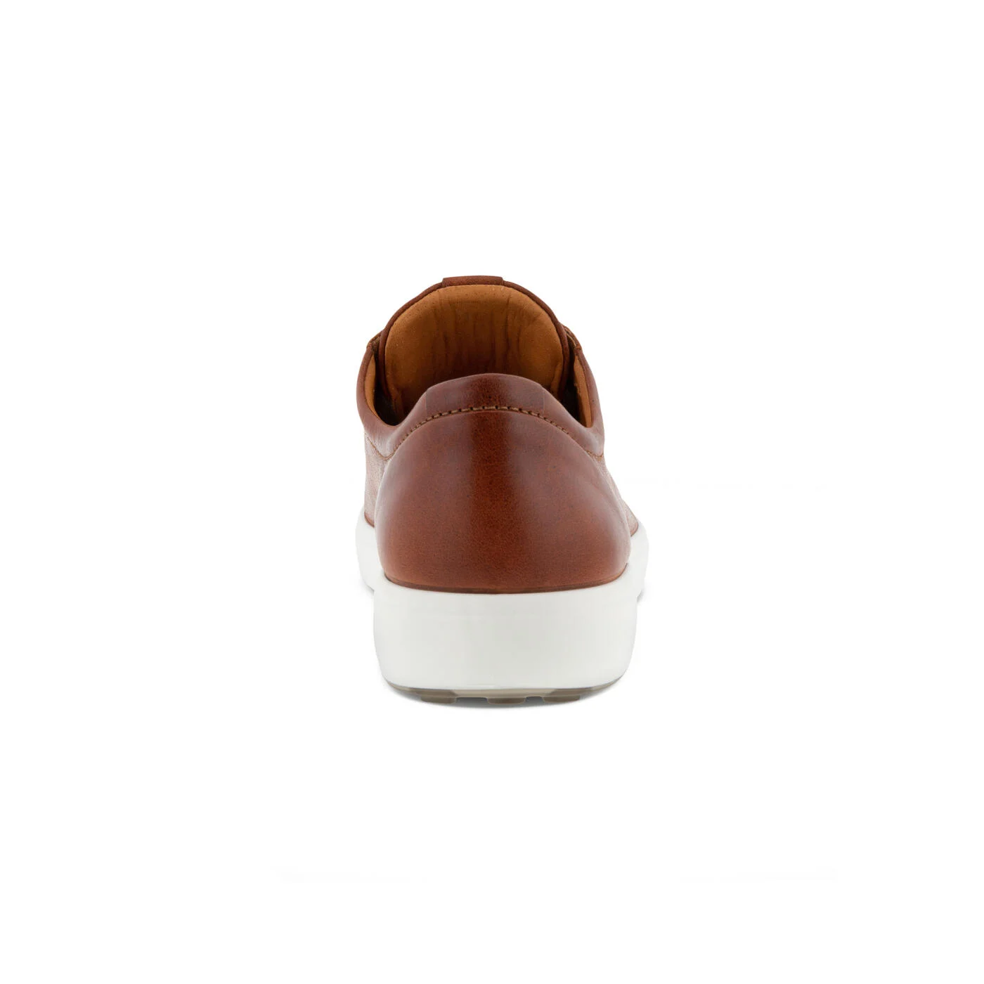 Ecco Mens Soft 7 Lace Up City Sneakers- Cognac