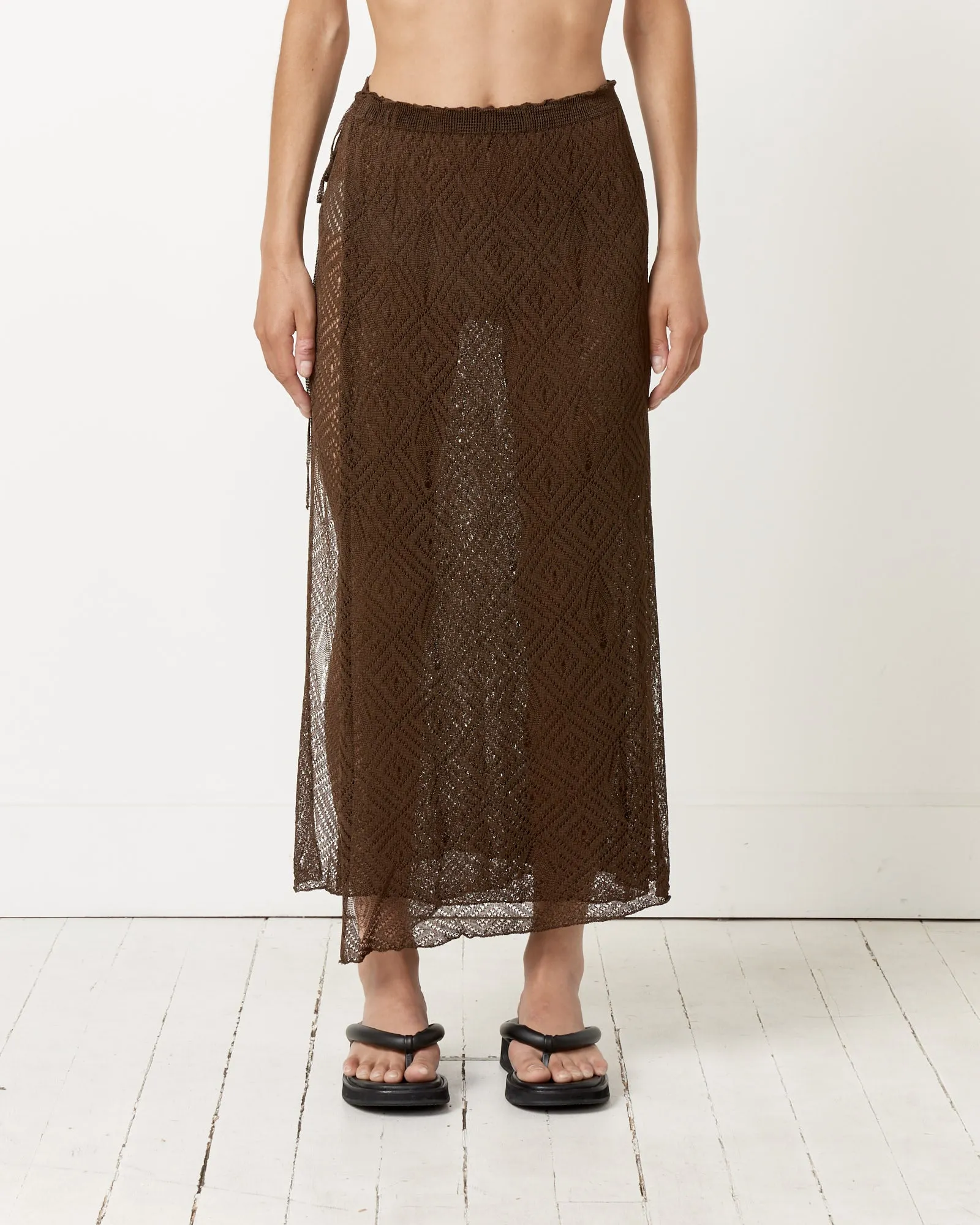 Elena Skirt in Brown