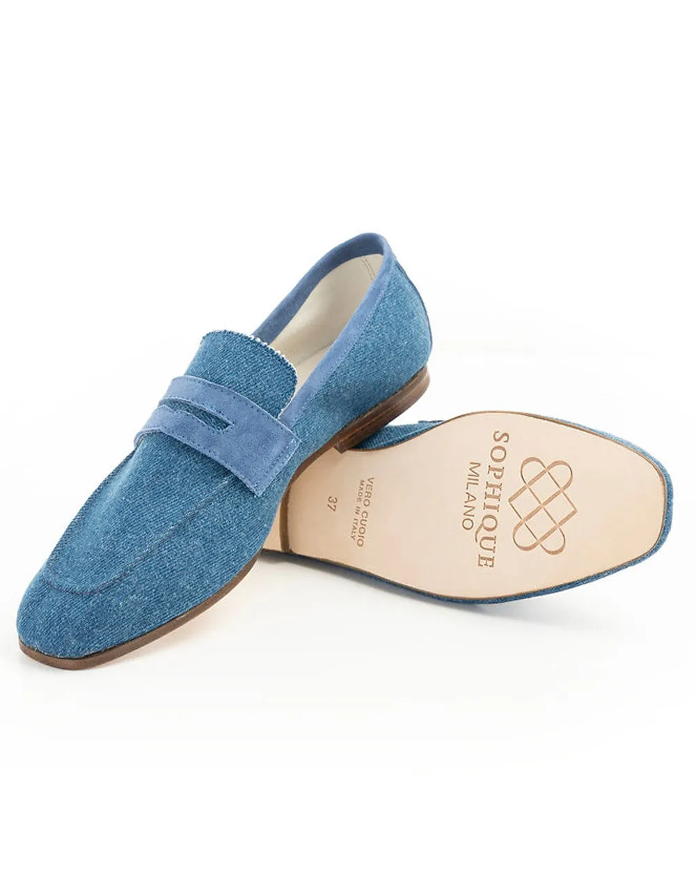 Essenziale Loafer in Denim Blue