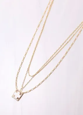 Eugenia Layered Cross Necklace GOLD