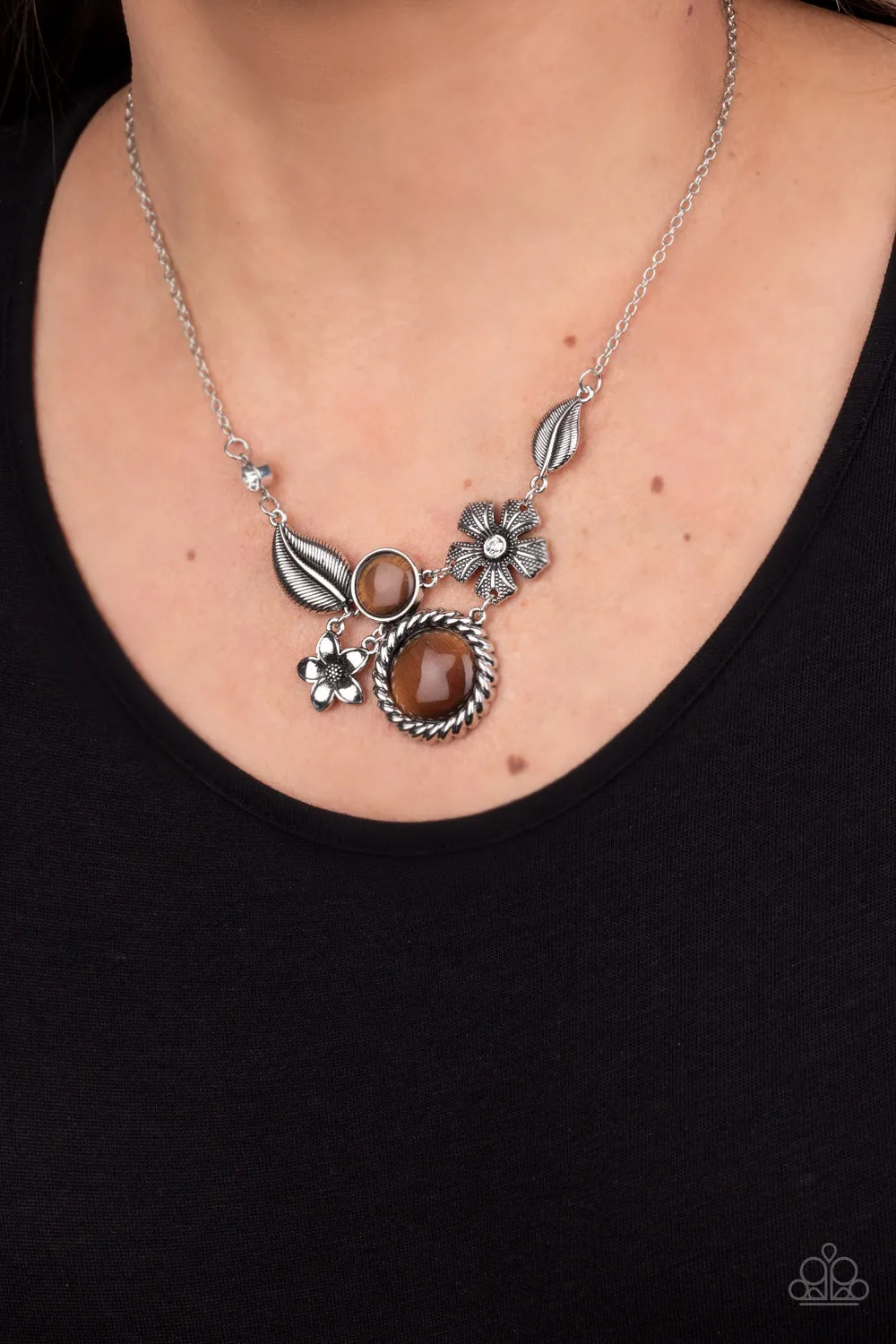 Exquisitely Eden - Brown Necklace