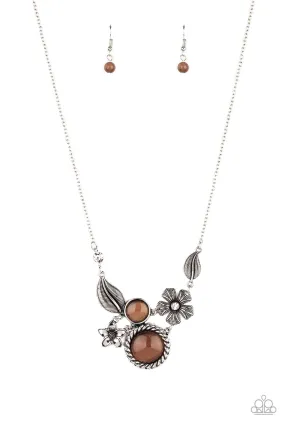 Exquisitely Eden - Brown Necklace